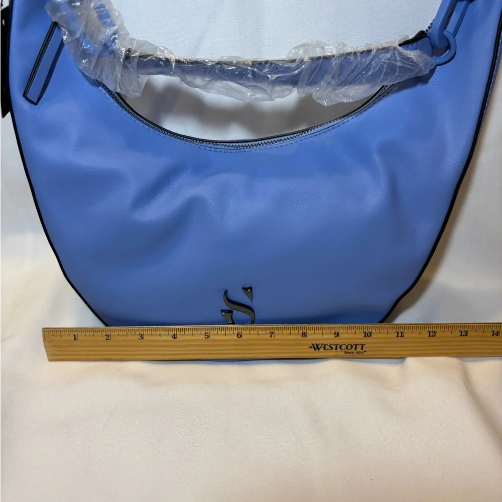 Simply Vera Vera Wang Blue Crescent Shoulder Bag. NWT